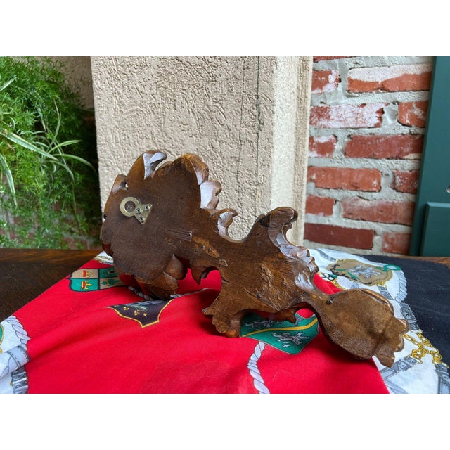 Antique French Wall Hanging Plaque Breton Brittany Carved Walnut C1890 For Sale - Image 12 of 18