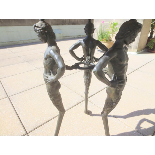 Grand Tour Bronze Satyr Tripod Table For Sale - Image 13 of 15