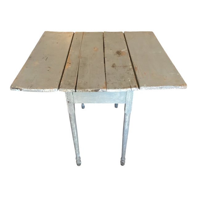 Vintage Rustic Drop Leaf Table Chairish