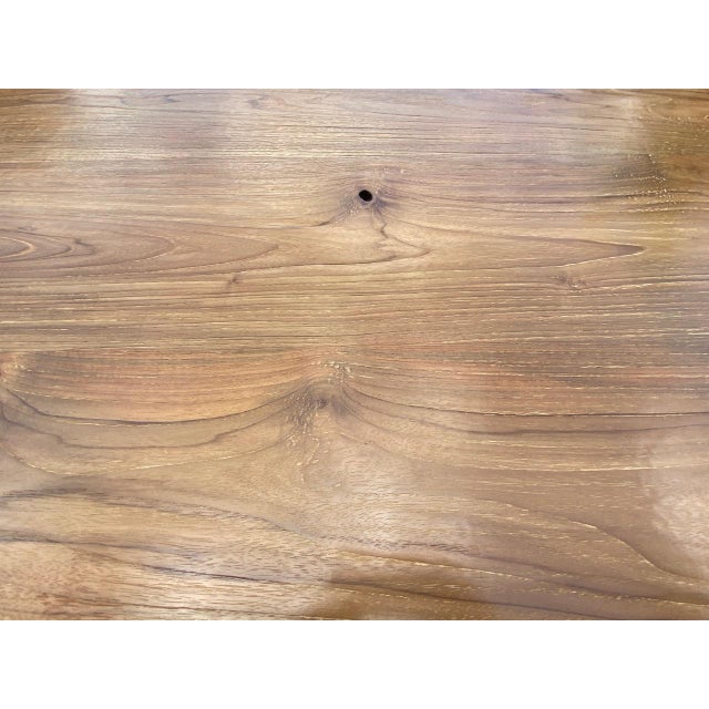 Andrianna Shamaris Midcentury Couture Teak Wood Dining Table For Sale - Image 14 of 18