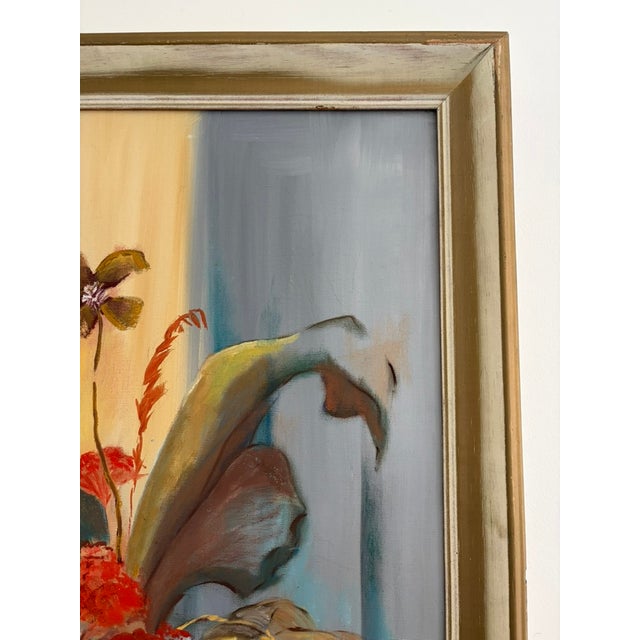Vintage Mid-Century Floral Still Life Painting by Pete Hadley – Framed For Sale In Orlando - Image 6 of 13