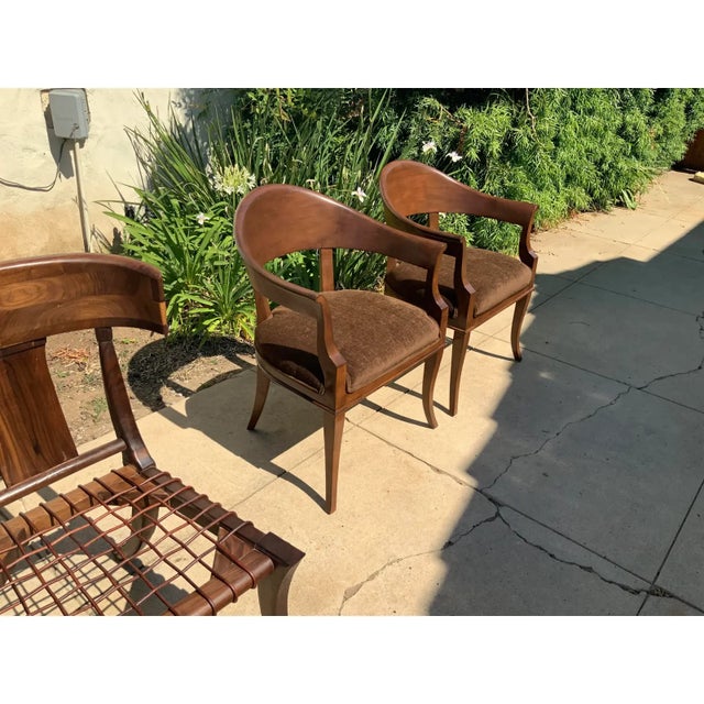 Brown Mid Century Lounge Chairs - A Pair For Sale - Image 8 of 8