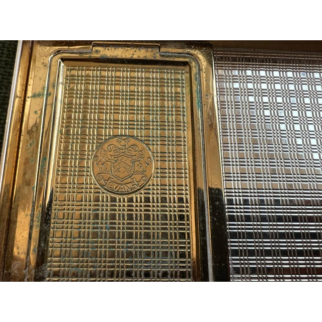 Evans 1950s Mid-Century Evans Wristlet Compact Vanity Kit and Cigarette Case For Sale - Image 4 of 18