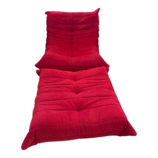 Ligne Roset Togo Chair & Ottoman For Sale
