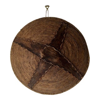 Vintage Hand Woven Grass Fiber African Bowl / Basket For Sale