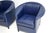 Blue Vintage Leather Chairs from Wittmann, 1980, Set of 2 For Sale - Image 8 of 9