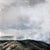 This oil on aluminum painting presents a serene landscape where soft, billowing clouds merge with a subtle horizon,...