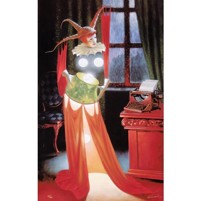 2015 Michael Cheval "Inspiration" Artist Hand Signed & Numbered Limited Edition 185/450 Framed Color Dye Sublimation on Aluminum For Sale - Image 4 of 9