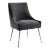 Beatrix Grey Velvet Side Chair with Silver Legs For Sale
