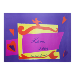 2004 Yves Saint-Laurent Poster, Love (Purple) (Re-Issue)