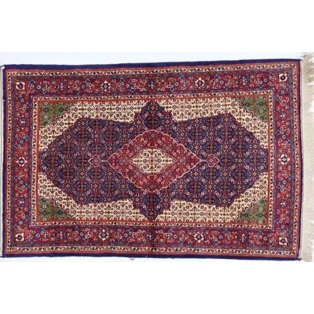 Wool pile genuine hand made very fine Persian sarouk Ghiasabad -