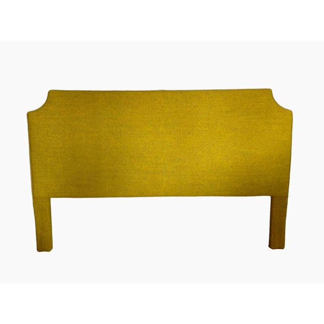 Queen Upholstered Headboard in Jim Thompson Designer Fabric Chairish