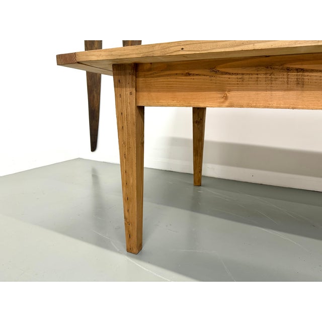 Monumental Pine Farmhouse Table, 1970s For Sale - Image 14 of 18