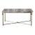 Vintage Brass and Marble Rectangle Coffee Table For Sale