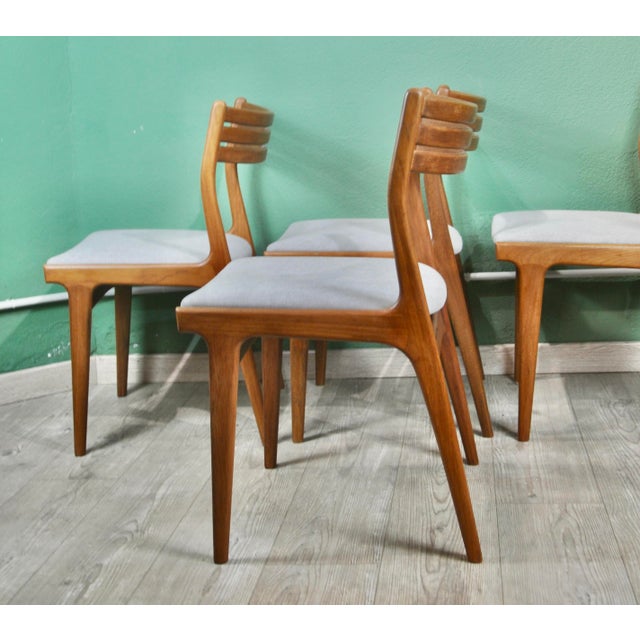 Danish Model U20 Chairs by Johannes Andersen for Uldum, 1960s, Set of 4, in Very Good conditions. Designed 1960 to 1969 I...