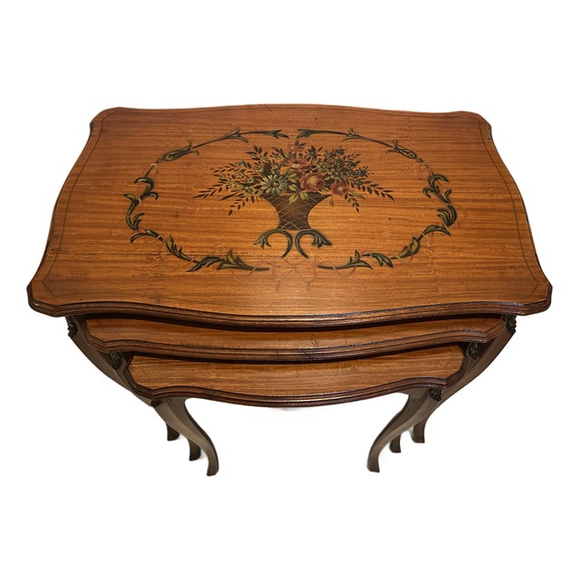 1940’s Adams Style Nesting Tables For Sale