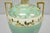Antique Nippon Hand Painted Porcelain Windmill Scene Green Small Bolted Vase For Sale - Image 9 of 13