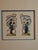 White Antique Zionist Rosh Hashanah Die Cut Greeting Cards Framed Pair Hebrew Publishing Co C1910 For Sale - Image 8 of 12