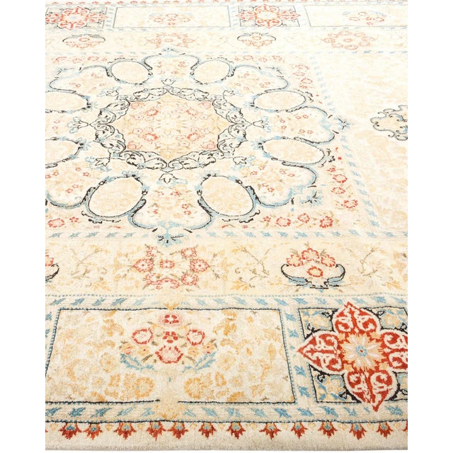 Solo Rugs Mogul Collection Hand-Knotted Area Rug - Ivory Collection 6' 2" x 9' 1" For Sale - Image 4 of 9