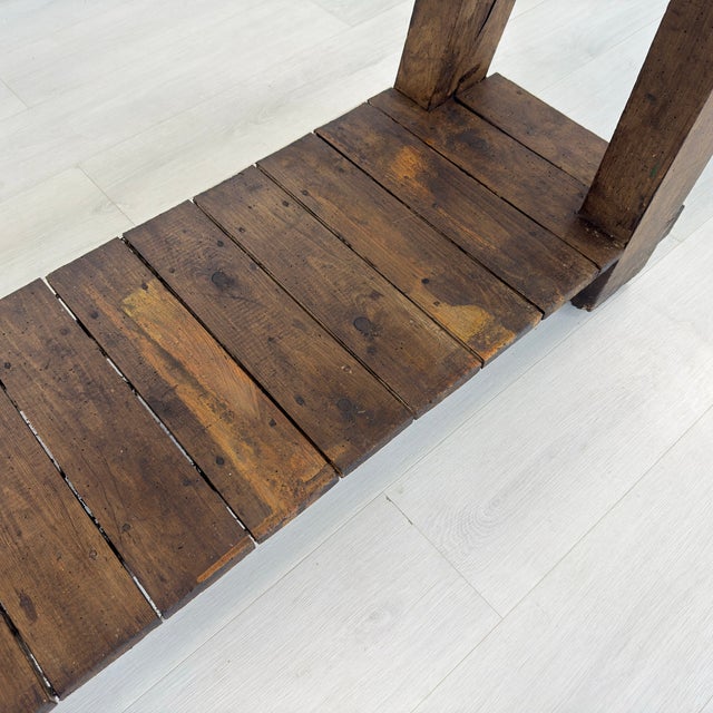 Vintage Carpenters Work Table For Sale - Image 15 of 15