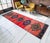 Mid-Century Modern Distressed Oushak Runner Rug Low Pile Faded Colors Majestic Hallway Decor - 3'2″ X 11'1″ For Sale - Image 3 of 15