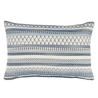 Schumacher Fremont 20" Indoor/Outdoor Pillow in Blue For Sale
