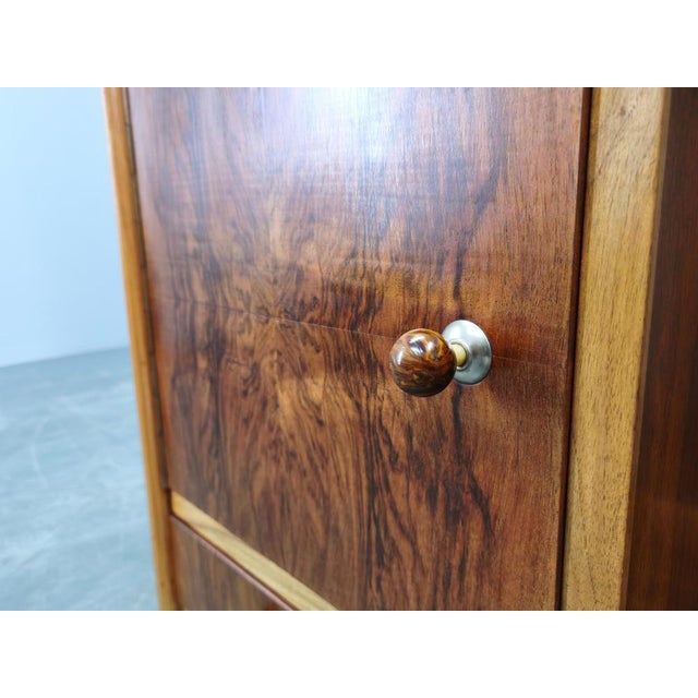 Mid-Century Italian Walnut Nightstands, 1950s, Set of 2 For Sale - Image 14 of 18