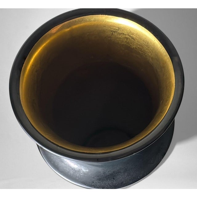 Finzi “Oro Zecchino” Decorated Ceramic Vase For Sale - Image 9 of 18