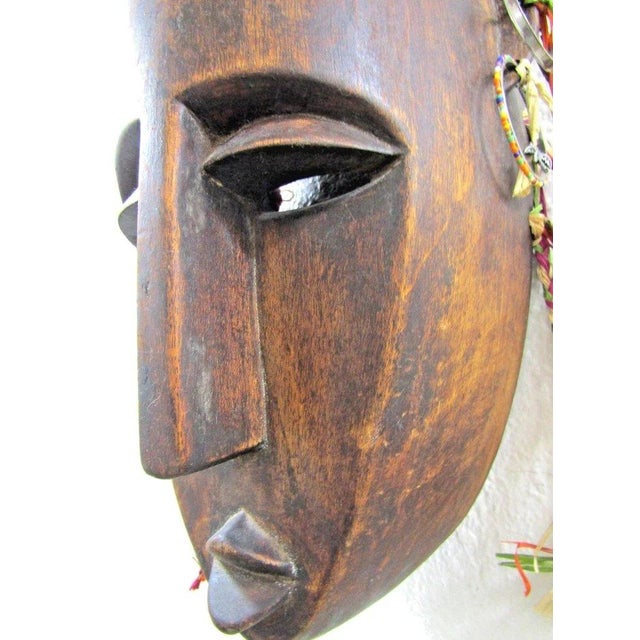 Wood Early 20th Century Authentic Large Hand-Carved Wooden Bamana N'tomo Mask From Mali, West Africa For Sale - Image 7 of 13