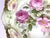 Dark Pink Hand Painted Peonies and Daisies on Porcelain Bowl-Late 19th Century-Leuchtenburg,Germany For Sale - Image 8 of 12