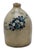 Unusual Antique American Blue Flower Decorated 2 Gallon Jug With Otsego New York Stoneware Merchants Name & Info Circa 1870s For Sale In Boston - Image 6 of 18