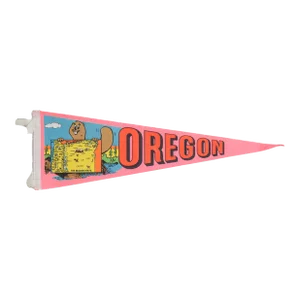 Vintage Oregon Felt Flag