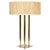 Tall Tommi Parzinger Style Stiffel "Columns" Brass Table Lamp For Sale - Image 13 of 13