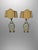 Late 20th Century Pair Lamps Custom Fortuny Shades For Sale In San Diego - Image 6 of 17