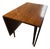 Vintage MCM Danish Rosewood Drop Leaf Dining Room Table Mid Century Modern For Sale