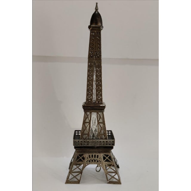 Vintage Musical Eiffel Tower Liquor Decanter For Sale - Image 9 of 14