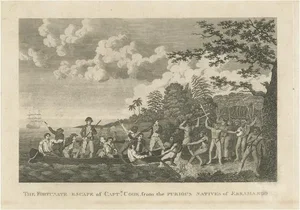 Captain Cooks Perilous Departure from Erromango, 1790