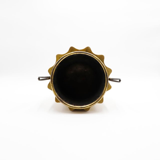 1960s Attributed to Aldo Tura Ice Bucket in Goatskin and Brass For Sale - Image 12 of 18