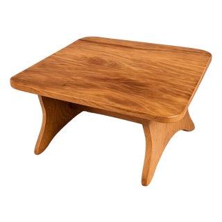 Vintage Arts & Crafts Elm Coffee Table For Sale