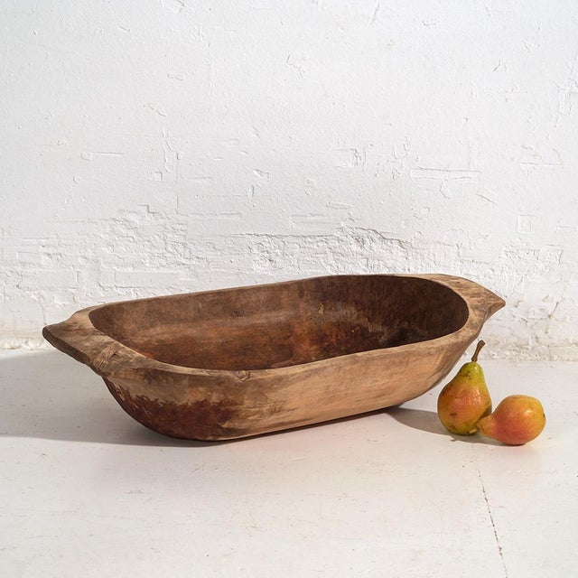 Antique Carved Wooden Bowl For Sale - Image 9 of 9