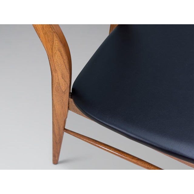 Restored Lane Acclaim Walnut Dining Chairs Set of 7 For Sale - Image 16 of 17