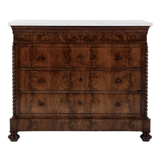 Barley Twist Commode, 19th Century For Sale