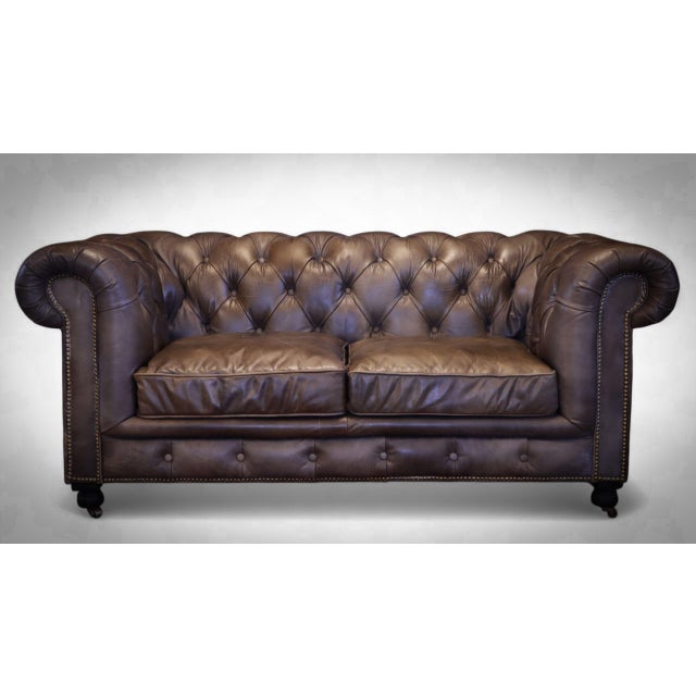 Westminster Two-Seater Leather Sofas from Timothy Oulton, 2016, Set of 2, in Flawless conditions. Designed before 1890...