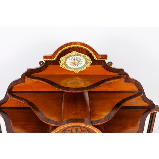 19th Century Ormolu & Porcelain Mounted Cabinet For Sale - Image 11 of 18