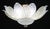 Splendid Murano glass ceiling lamp with alternating amber and transparent Murano glass leaves. Period: circa 1970. The...