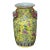 Vintage United Wilson Juwc Chinoiserie Famille Jaune Porcelain Vase With Pomegranate Handles For Sale