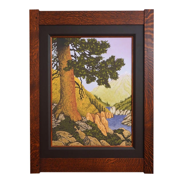Mission Oak Arts & Crafts Framed Print For Sale