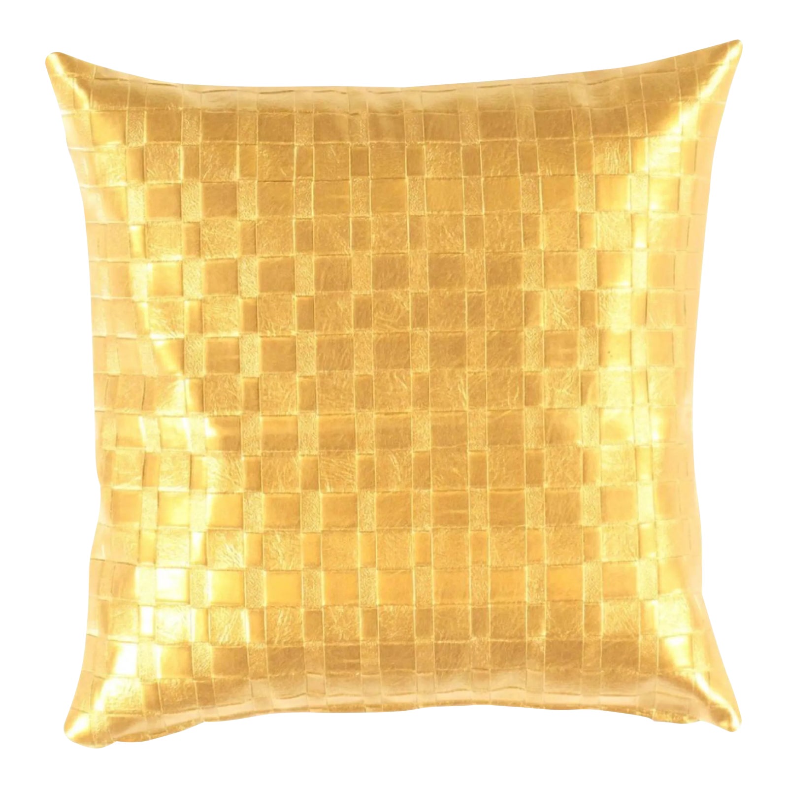 Gold, Leather, Decorative Pillow, Cushion, Living Room Chairish