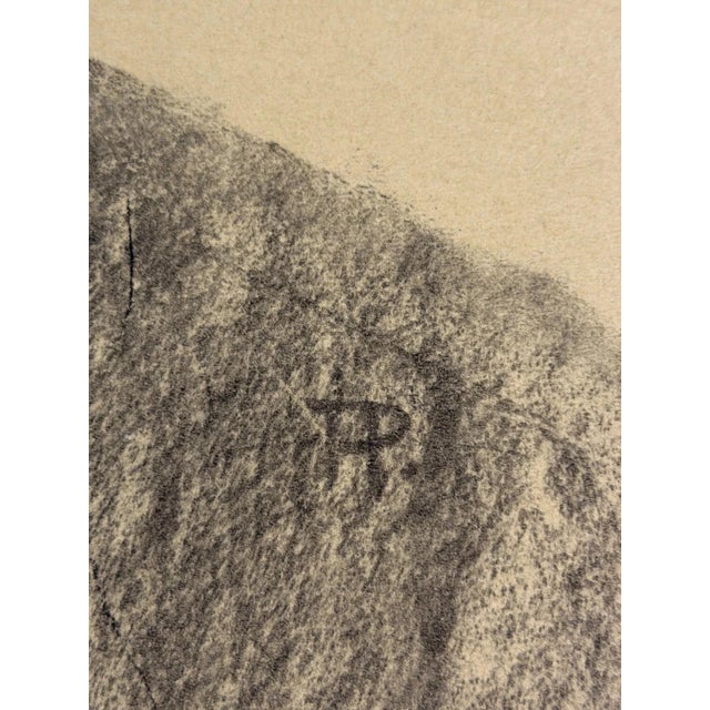 Piet Hein Eek Heinrich Pforr, Pipe Smoker Man at the Table, 1920s, Pencil For Sale - Image 4 of 12