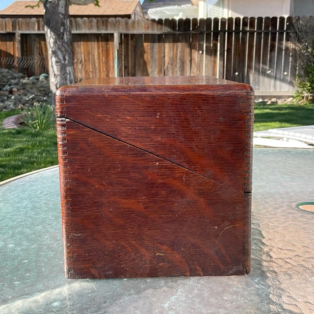 This Early 20th Century Smiths Office Company Letter Box is constructed with small finger joint woodwork and has a brass...